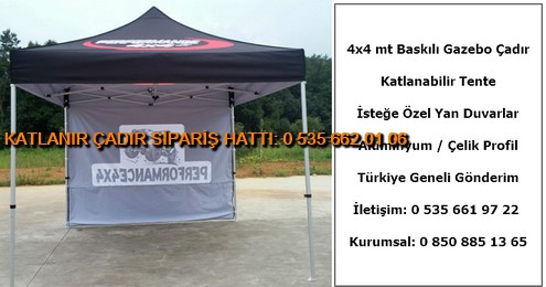 Baskılı Gazebo Katlanır Promosyon Çadırı